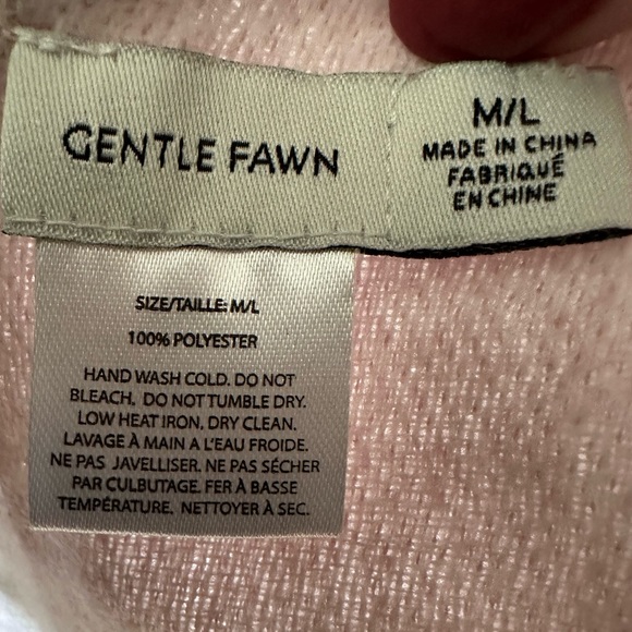 Blush Pink & Cream Ruana/Wrap/Shawl Size OS - Picture 7 of 11